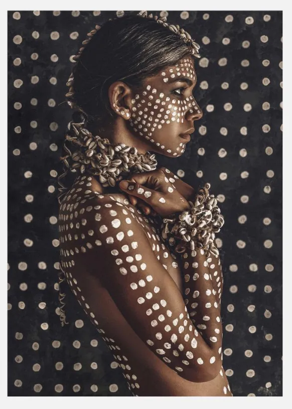 Aboriginal Body Art II Canvastavla (30x40 cm)