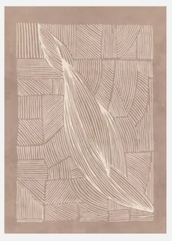 Abstract Irregular Lines Canvastavla (30x40 cm)