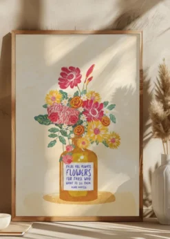 Always flowers Poster (21x29.7 cm (A4))