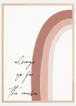Always go for the Rainbow Poster (21x29.7 cm (A4))
