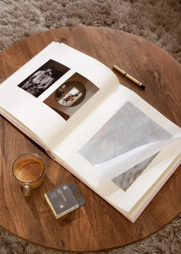 Babyalbum Hello Baby Rosa - 29x32 cm (60 vita sidor / 30 blad)