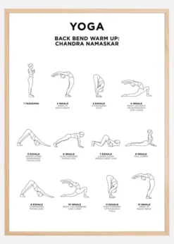 Back Bend - Warm Up - White Poster (21x29.7 cm (A4))