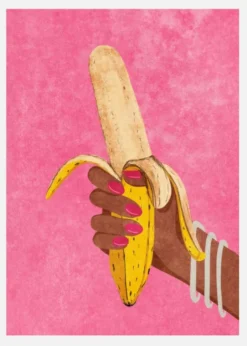 Banana Canvastavla (30x40 cm)