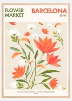 Barcelona Poster (21x29.7 cm (A4))