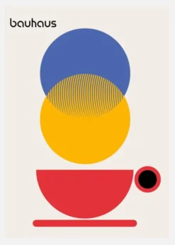 Bauhaus Coffee Abstract Canvastavla (30x40 cm)