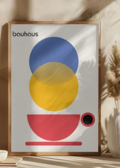 Bauhaus Coffee Abstract Poster (21x29.7 cm (A4))