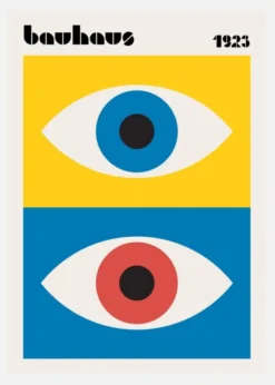 Bauhaus Eyes Abstract Canvastavla (30x40 cm)