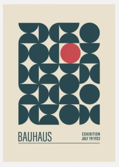 Bauhaus Mavi Kureler Canvastavla (30x40 cm)