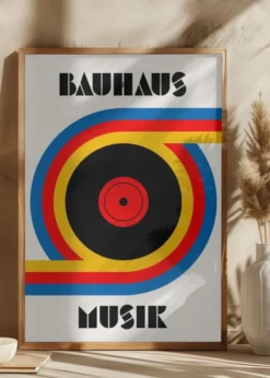 Bauhaus Musik Vinyl Poster (21x29.7 cm (A4))