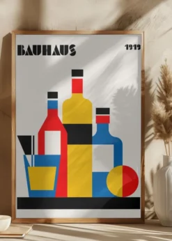 Bauhaus Wine Print Poster (21x29.7 cm (A4))