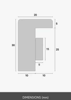 BGA Boxram Svart 60x80 cm