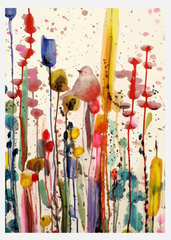 Bird In Bliss Canvastavla (30x40 cm)