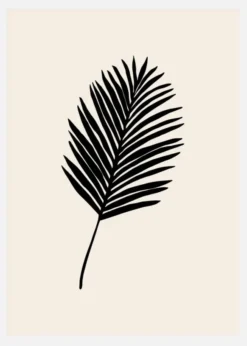 Black Palm Canvastavla (30x40 cm)