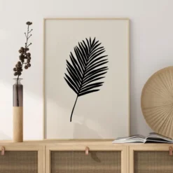 Black Palm Poster (21x29.7 cm (A4))
