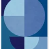 Blue Circles Canvastavla (30x40 cm)