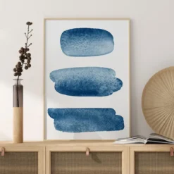 Blue Dots Poster (21x29.7 cm (A4))