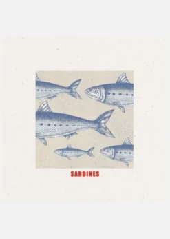 Blue Fish Harmony Canvastavla (30x30 cm)
