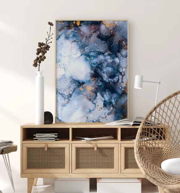 Blue is the color Poster (21x29.7 cm (A4))