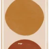 Burn Orange Composition Poster (21x29.7 cm (A4))