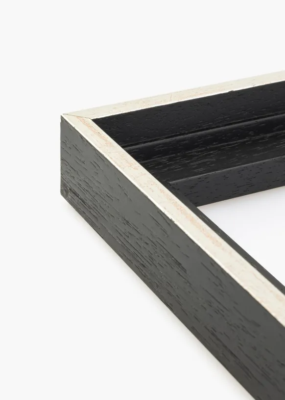 Canvasram Lexington Svart / Silver 70x90 cm