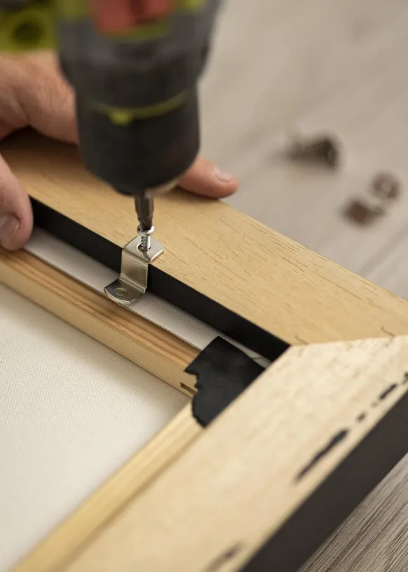 Canvasram Lexington Svart / Silver 60x70 cm