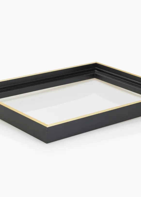 Canvasram Tacoma Svart / Guld 60x70 cm