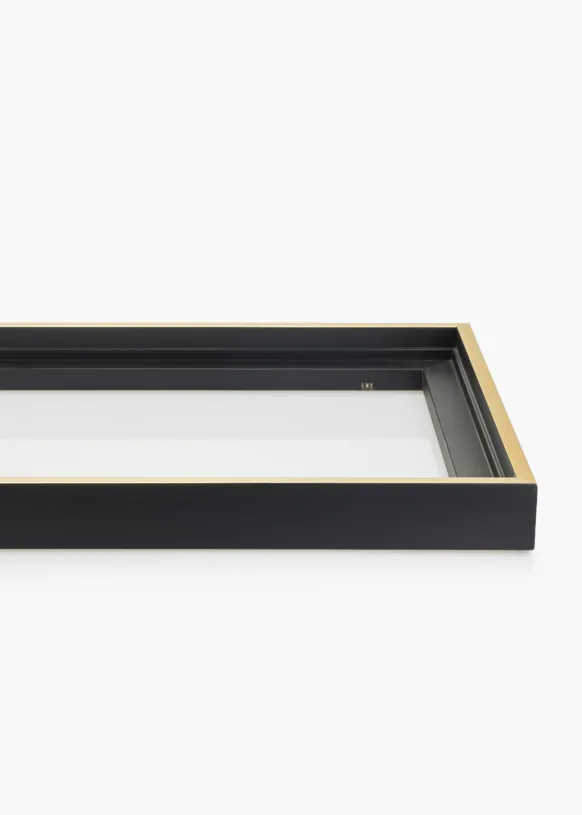 Canvasram Tacoma Svart / Guld 20x20 cm