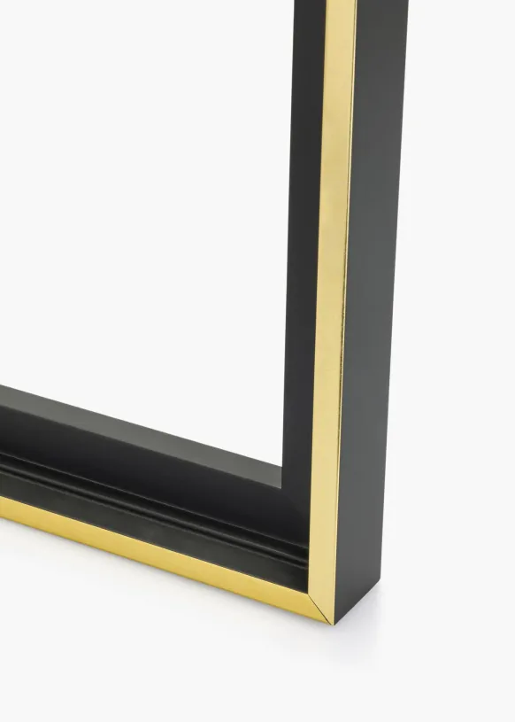 Canvasram Tacoma Svart / Guld 20x20 cm
