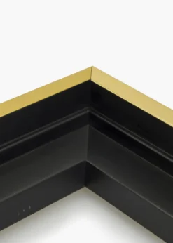 Canvasram Tacoma Svart / Guld 20x20 cm