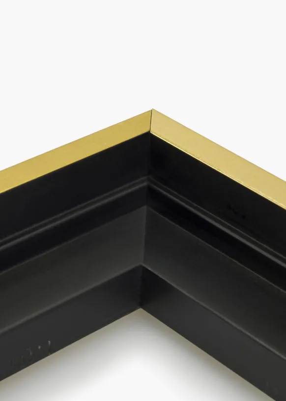 Canvasram Tacoma Svart / Guld 20x20 cm