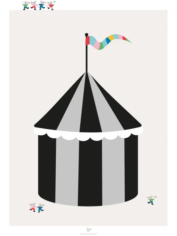 Circus - Beige Poster (30x40 cm)
