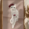 Classy Wine Cat Poster (21x29.7 cm (A4))