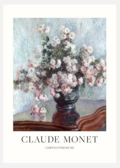 Claude Monet -chrysanthemums Canvastavla (30x40 cm)