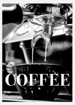 Coffee Text Canvastavla (30x40 cm)