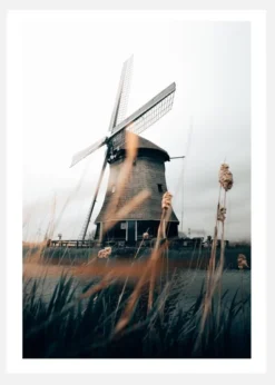 Dutch Windmill Canvastavla (30x40 cm)