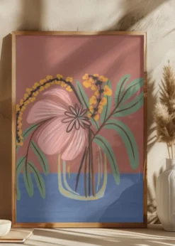 Earthen Blossom Poster (21x29.7 cm (A4))