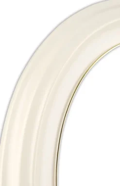 Eiri Mozart Oval Glas Vit 9x12 cm