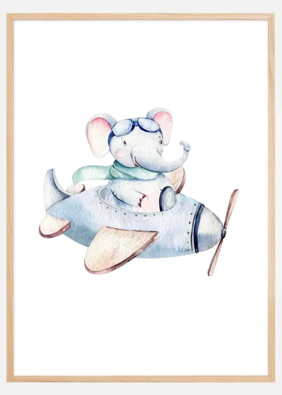 Elephant flies Poster (21x29.7 cm (A4))