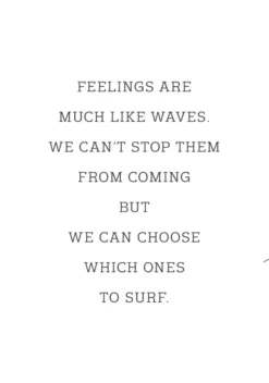 Feelings are much like waves Poster (21x29.7 cm (A4))