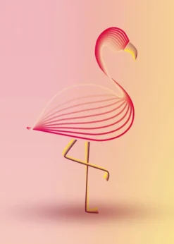 Flamingo Poster (21x29.7 cm (A4))