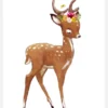 Flower Deer Canvastavla (30x40 cm)