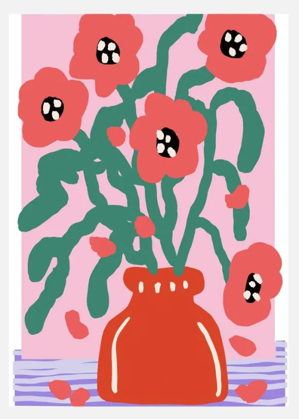 Flower Impression Canvastavla (30x40 cm)