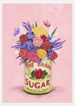 Flowers In A Vintage Can Canvastavla (30x40 cm)