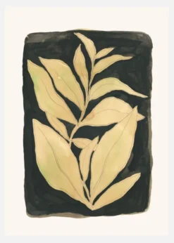 Foliage Noir N.2 Canvastavla (30x40 cm)