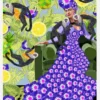 Frida In The Garden Canvastavla (30x40 cm)