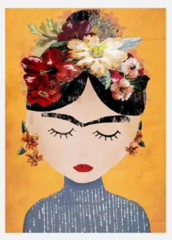 Frida (yellow Version) Canvastavla (30x40 cm)
