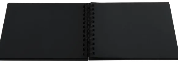 Fun Spiralalbum Svart - 23x17 cm (40 Svarta sidor / 20 blad)