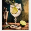 Gin A Tonic Canvastavla (30x40 cm)