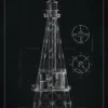 Griffeltavla - Fyr - Ship Shoal Lighthouse Poster (21x29.7 cm (A4))