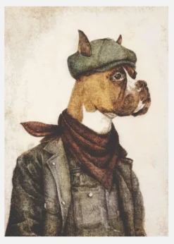 Hard Worker Canvastavla (30x40 cm)
